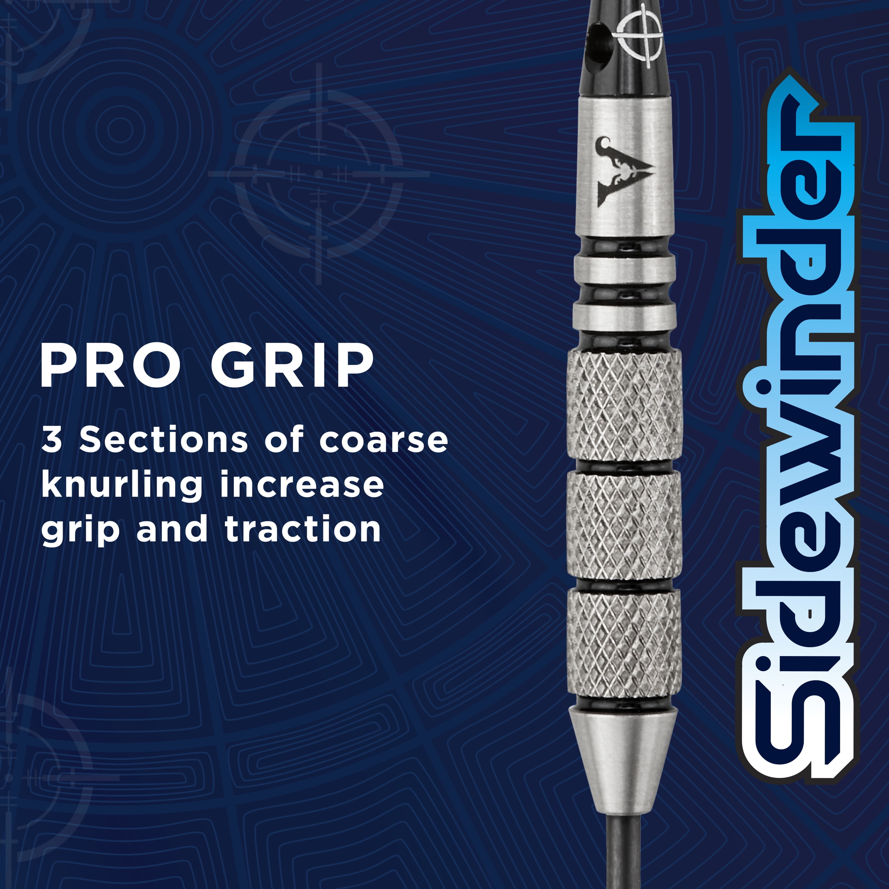 Viper Sidewinder 80% Tungsten Professional Steel Tip Dart Set,, 21 Grams