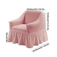 thumbnail image 3 of Luoshdecor Stretch Armchair Slipcover Easy Fitted Sofa Couch Cover with Skirt,Farmhouse Washable High Elastic Furniture Protector, 3 of 6