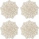 thumbnail image 1 of Set of 4 Hollow Round Placemats, Silver Round Placemats, Table Decoration (Gold), 1 of 5