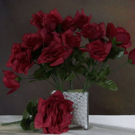 Efavormart 84 Artificial Open Roses for DIY Wedding Bouquets Centerpieces Arrangements Party Home Decorations Wholesale Supplies