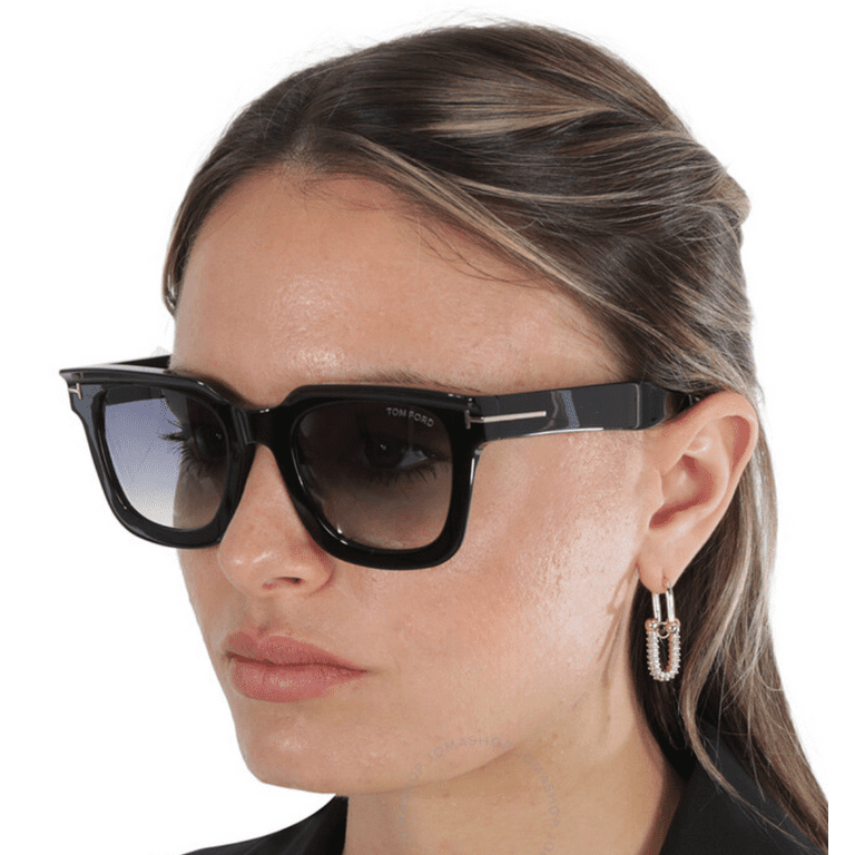 TOMFORD スクエアフレムサンクラス FT11150 5252G Tom Ford Leigh Smoke Gradient Square Ladies Sunglasses