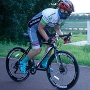 Eurobike XC550 Road Bike 21-Speed Shimano Gears 700c Wheels Racing Bicycle for Men, 54cm, Black