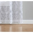 thumbnail image 3 of Lisa Knitted Lace Curtain Medallion Design with Scalloped Bottom (38" W x 108" L, White), 3 of 3
