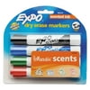 EXPO Scents Dry Erase Markers, Chisel Tip, Assorted Colors, 4/Set