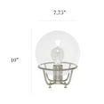 thumbnail image 7 of Elegant Designs Glass Crystal Ball Table Lamp, Matte Black, 7 of 7