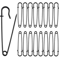 AIGIA Large Safety Pins Heavy Duty 4" Oversized Safety Pins 10PCS Safety Pins for Laundry Blanket Crafts Outdoor Big Safety Pins