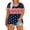 57-Star & Stripe, variant on TIYOMI Ladies Plus Size 4X Tops 4th of July Summer Short Sleeve Red Tops American Flag Star Shirts Oversize Star Tee Casual Loose Fit T-Shirt 4XL 24W 26W