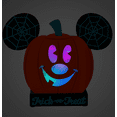 thumbnail image 4 of Disney Parks Halloween Mickey Mouse Light-Up Jack-o'-Lantern Figure New, 4 of 5