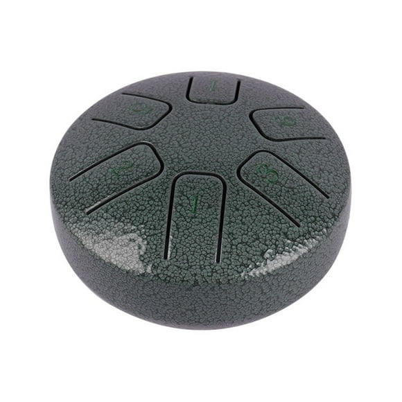 6 Notes 3.8-inch Steel Tongue Drum Hand Pan Drum Zen Drum Percussion Instrument with Drumsticks for Beginner Musical Education Concert Mind Healing Yoga Meditation