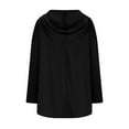 thumbnail image 5 of Fashion Hoodies for Women Pullover Plus Size Casual Circle Zipper Pocket Long Sleeved Hooded Sweatshirt, 5 of 8