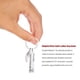 thumbnail image 5 of Sonducket Key Chains English Letters Stainless Steel Father Crafts Hanging Art Key-ring Decorations Pendants Structure Supplies Upgrade Type3 NO3, 5 of 6