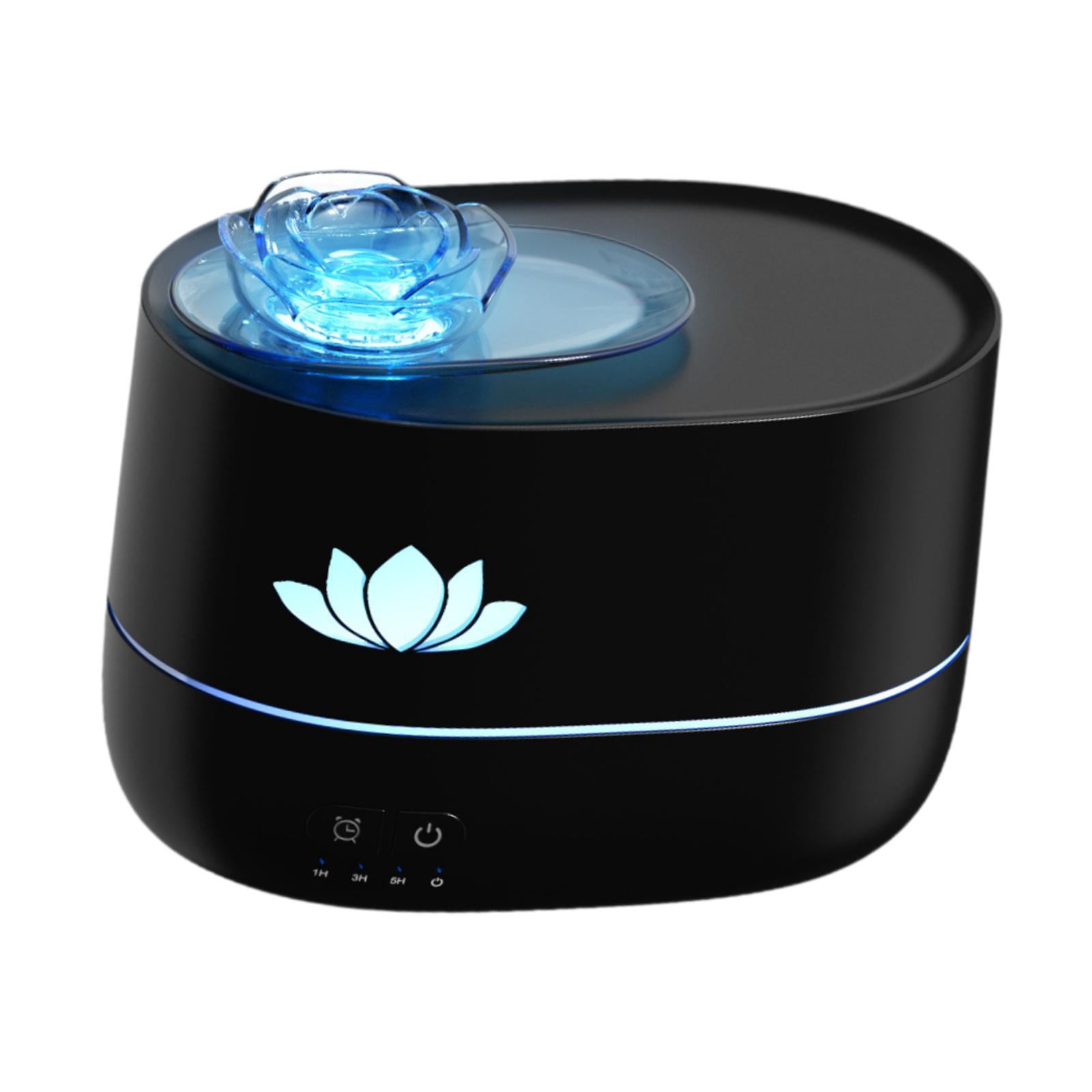 kowaku Essential Oil Diffuser Mini Humidifier Portable Auto Shut Off Colorful Ambient Night Light Aroma Diffuser for Hotel Room Home Black