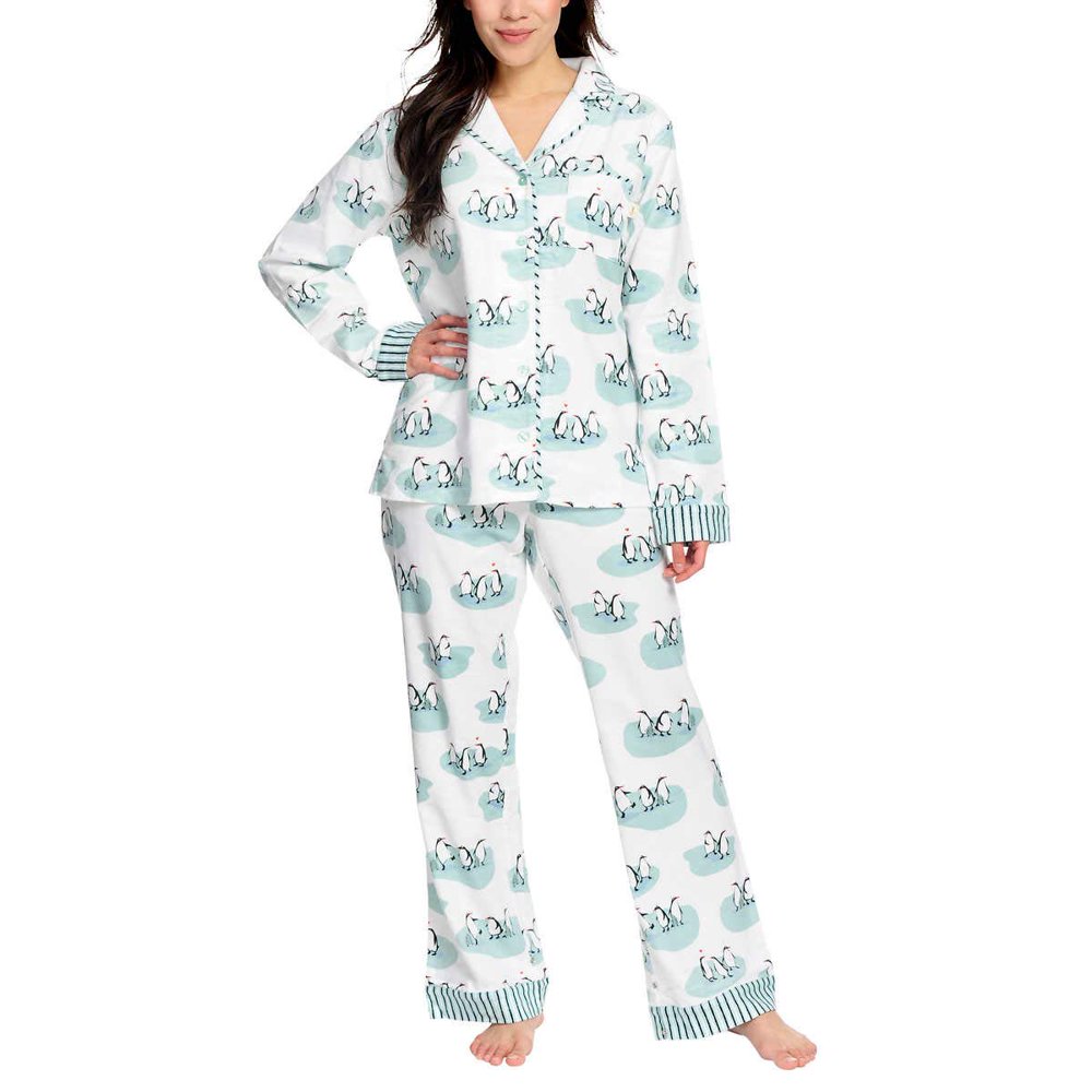 Munki Munki Munki Munki Women 2Piece PJ Flannel Pajama Sleep Set