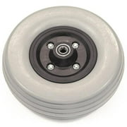 Invacare 8" Gray Semi-Pneumatic Front Wheel Assembly for Invacare 400 Scooters Parts Mobility Scooter Parts Wheel Assemblies (Model No. 1101108)