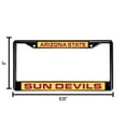 thumbnail image 6 of Arizona St. ASU Sun Devils Black Metal Laser Cut License Plate Frame, 6 of 8