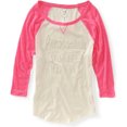thumbnail image 1 of Aeropostale Womens Ath-dep3/4 Sleeve Baseball Graphic T-Shirt, Pink, Medium Aeropostale Camiseta gráfica, 1 of 1