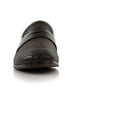 thumbnail image 3 of Ferro Aldo Louie MFA19702 Classic Round Toe Penny Loafers for Men, in Woven Espresso, Men's Size 12, 3 of 8