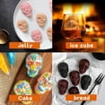 thumbnail image 6 of Halloween Skull Cake Pan Silicone Large Size Skull Baking Molds，Baking Skull Cake Molds for Chocolate, Pudding,Cakes,Jello, Candy, 6 of 7