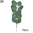 thumbnail image 2 of Gwong Decoración hogareña 10pcs / set Green Artificial Eucalyptus hoja de las plantas de la guirnalda para la decoración navideña Gwong 21052658, 2 of 6