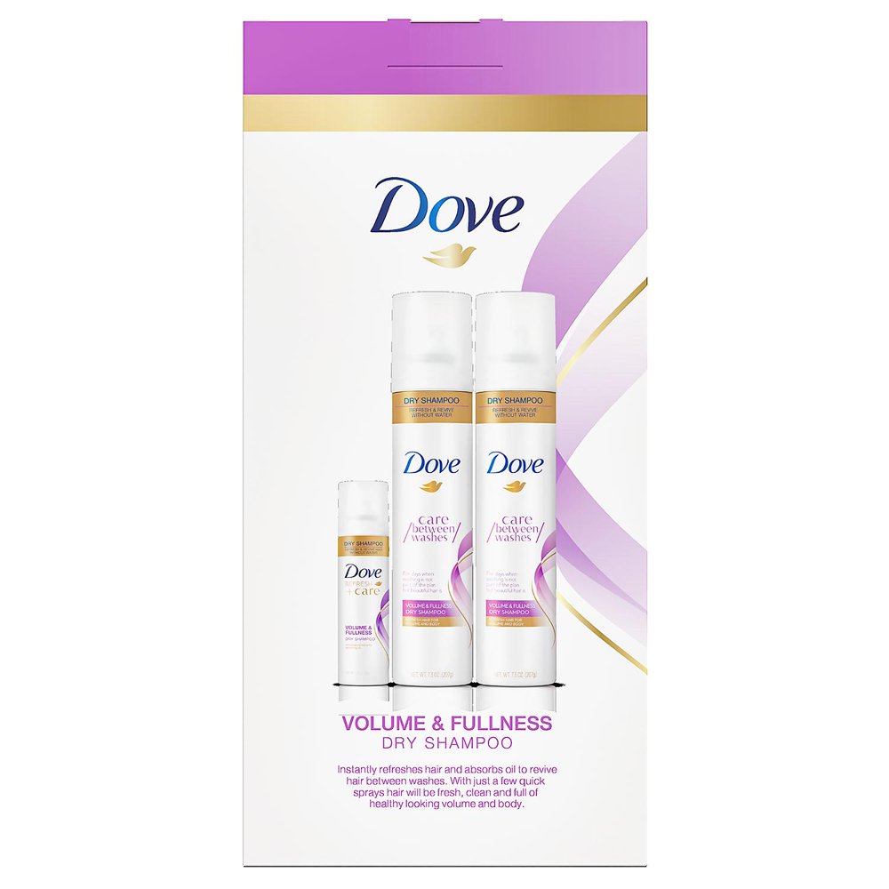 Dove Dry Shampoo Volume and Freshness with Bonus Travel Size (7.3 oz