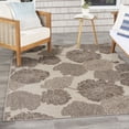 thumbnail image 2 of Nourison 5' x 7' Garden Oasis Floral Flatweave Indoor Outdoor Area Rug Natural, 2 of 9
