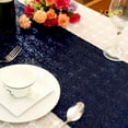thumbnail image 4 of JYFLZQ Navy Blue Sequin Table Runners 12 x 72 inch Pack of 5 Glitter Table Runners for Parties, 4 of 5