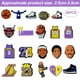 thumbnail image 5 of Adornos para zapatos de la NBA, 25 piezas de adornos para zapatos con forma de cocodrilo, pulsera, brazalete, regalo para cumpleaños, fiesta, día festivo para adolescentes, mujeres y hombres, 5 of 5