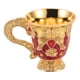 thumbnail image 1 of BRIGHTFUFU Copa de aleación de zinc vintage con estampado floral en relieve retro, copa medieval, elegante cáliz de fiesta para banquetes, bares, decoraciones de fiesta de Halloween., 1 of 8