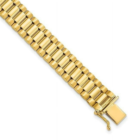 Primal Gold 14 Karat Yellow Gold Men's Bracelet