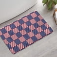 thumbnail image 2 of Red White and Blue Star Striped Pattern Bathroom Rugs Mat,Non Slip Microfiber Bathroom Rug,Rubber Backing,Soft Bathroom Mats for Bathroom Floor,Tub and Shower,17x27in(43x68cm), 2 of 4