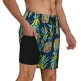thumbnail image 3 of Gaeub Colorful Pineapples Mens Swim Trunks Stretch Beach Shorts Quick Dry for Men Swim Shorts Swimwear with Pockets- Small, 3 of 9
