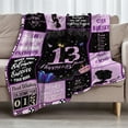 thumbnail image 6 of 13th Birthday Gifts for Girls, Girl Birthday Blanket " Birthday Decoration, Sweet 13th Girls Birthday Gift Throw Blanket for Couch Bed, Soft Blanket Birthday Gifts for Girl Daughter Sister(30"x40"), 6 of 7