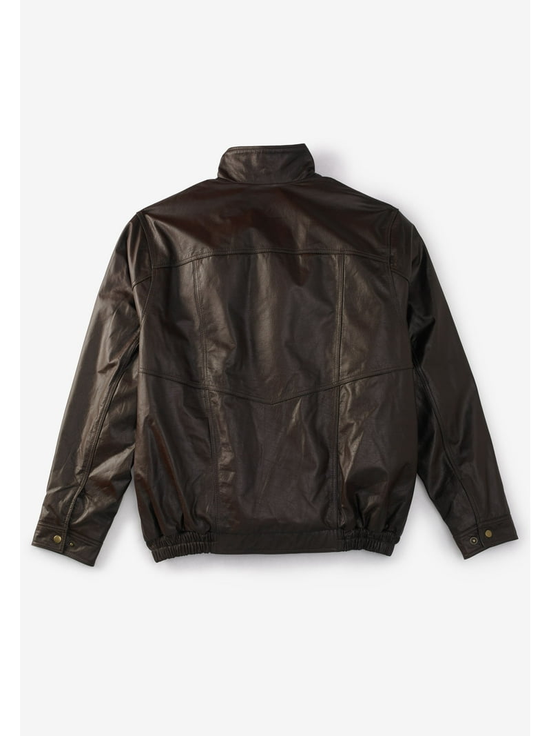 HUMAN BEING leather bomber jacket USA製 Real Leather Bomber Jacket - Motorcycle Casual Stand Collar