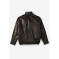 thumbnail image 2 of KingSize Men's Big & Tall Leather Bomber Jacket, 2 of 6