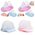thumbnail image 1 of Portable Folding Travel Crib Mosquito Net With Pillow Baby, 1 of 4