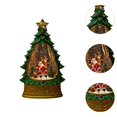 thumbnail image 6 of Sharprepublic Christmas Snow Globe Christmas Ornament Night Light Christmas Tree Music Box Santa and Reindeer, 6 of 8