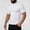 #227-White, variant on Men's Mock Neck Compression Short Sleeve T Shirt Quick Dry Breathable Athletic Workout Top Dark Gray S Gifts for Father