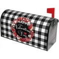 thumbnail image 3 of Valentines Mailbox Covers Magnetic Standard Size 18 X 21 Rustic Red Love Heart Wreath Black White Buffalo Plaid Holiday Mailbox Cover Mailbox Wrap Post Letter Box Cover Decor for Home Outdoor Garden, 3 of 5