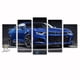 thumbnail image 1 of Cuadro Decorativo Auto Camaro ZL1 Azul Juego De 5 Piezas 150x80cm Ideal Para Sala Oficina Recámara Juvenil, 1 of 5