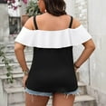 thumbnail image 5 of Njagoc3 Bodycon Off-Shoulder Top Women - Fitted Short Sleeve Shirt, Stretchy Ribbed Fabric, Sexy Clubwear, TikTok Viral Fashion, 5 of 6