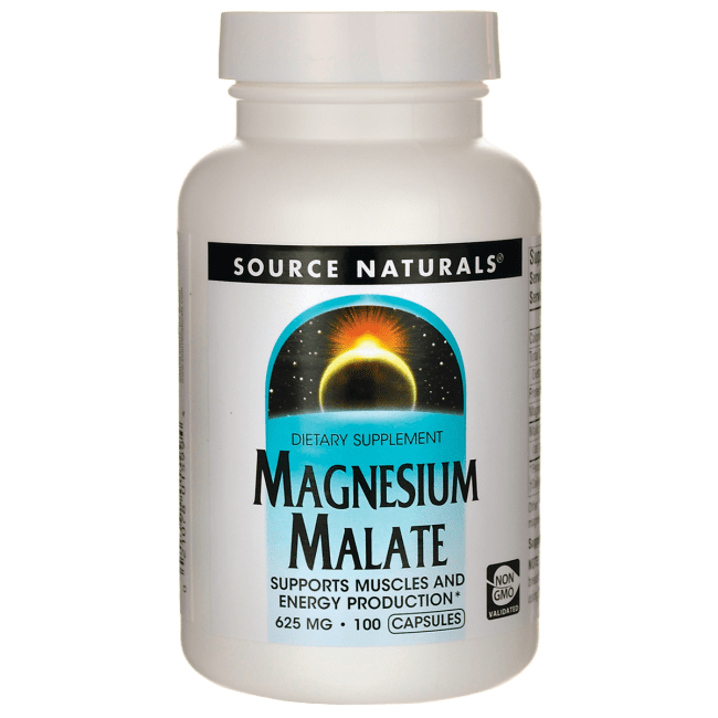 Source Naturals Magnesium Malate 100 Caps