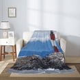 thumbnail image 2 of Sigee Lighthouse On The Waters for Flannel Blanket - Ultra-Soft, Warm and Cozy, Perfect for Couch, Bed, or Travel-40"x30", 2 of 6