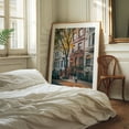 thumbnail image 3 of UES Brownstones - Manhattan New York Photography Architecture Autumn City Street Photography Vintage Travel Poster Unframed Wall Art Print 20 x 28 inches, 3 of 13