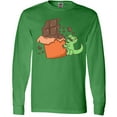 thumbnail image 3 of Inktastic Dino With Chocolate Bar Long Sleeve T-Shirt, 3 of 5