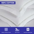 thumbnail image 3 of BNM Cross-Stitch Embroidered Cotton Duvet Cover Set, Full/Queen, White, 3 of 9