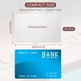 thumbnail image 2 of 0.8mm Stainless Steel Metal Business Cards, 50 Pack Blank Name Card, Silver, 2 of 7
