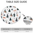 thumbnail image 6 of Multicolor Christmas Forest Pattern Round Fitted Tablecloth with Elastic Edge,Dining Table Cover Waterproof,Outdoor Round Tablecloth for Camping,Dining,Indoor and Outdoor, 6 of 7