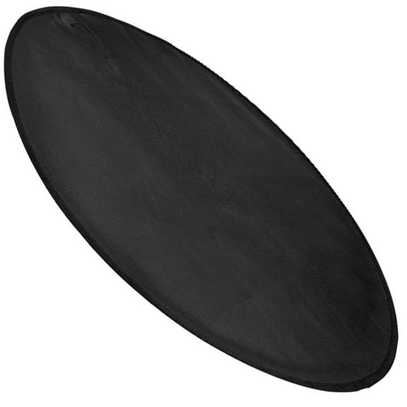 UPOUART Portable Fire Pit Mat Black Silicone for Home Heat Resistant Outdoor