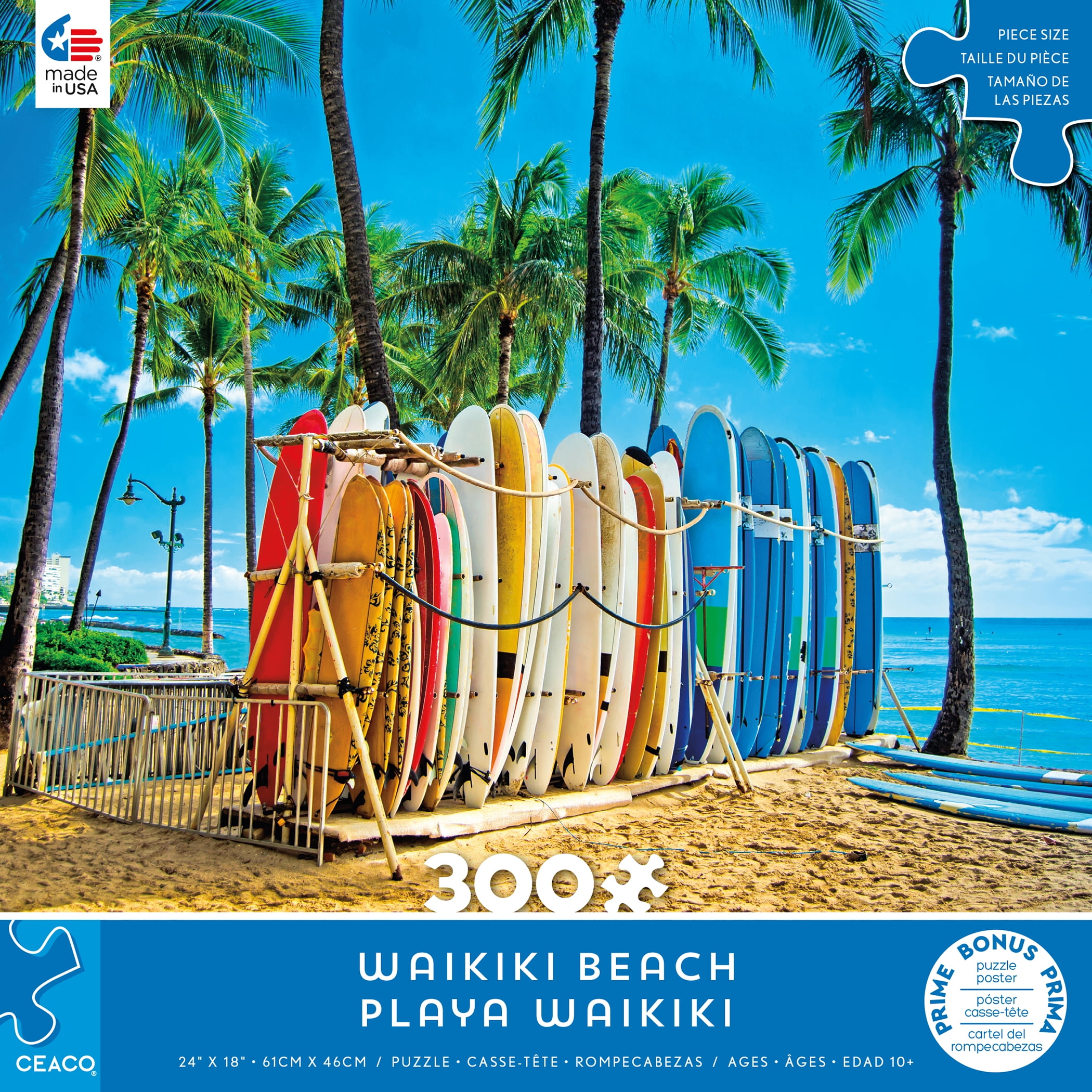 Ceaco - Scenic Photo - Waikiki Beach - 300 Piece Jigsaw Puzzle
