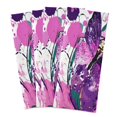 thumbnail image 2 of Multi-Purpose Kitchen Towels 28x18 Inch Dishcloths with Hanging Loop Decorative and Practical Towels for Kitchen, Dining Purple Butterfly, 2 of 6